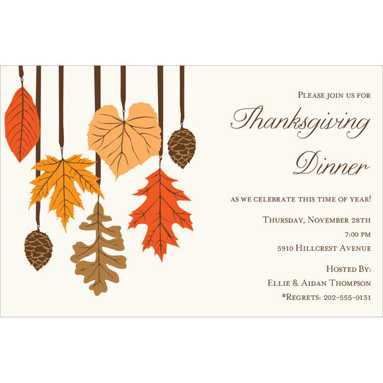 Harvest Trim Invitations